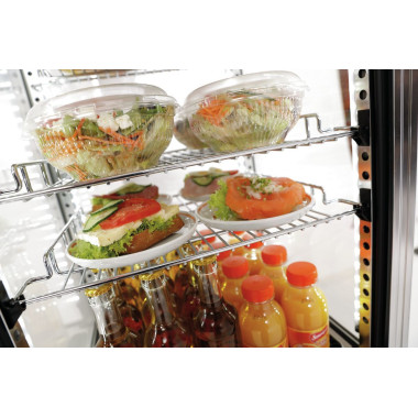 Vitrine réfrig. Mini 78L, inox A2CH 0.18 kW - Bartscher