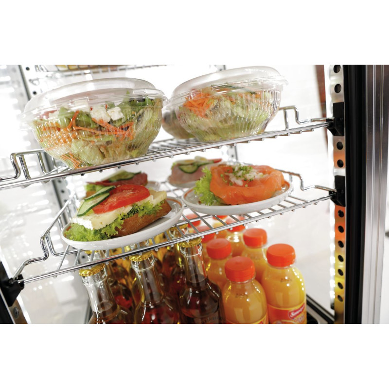Vitrine réfrig. Mini 78L, inox A2CH 0.18 kW - Bartscher
