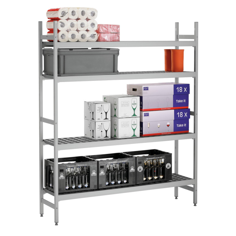 Syst. rayon. Kit 3, L1500 Aluminium ,Copolymere 1/1 GN ,1/2 GN ,1/3 GN ,2/3 GN - Bartscher