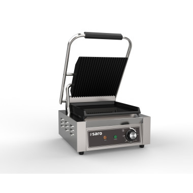 Grill contact avec plaque supérieure nervurée & inférieure lisse - Saro  au meilleur prix sur Restock CHR