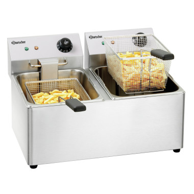 Friteuse SNACK IV 2 x 3,25 kW Inox - Bartscher