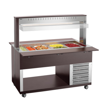 Chariot buffet K4110-200W 0.362 kW Inox - Bartscher