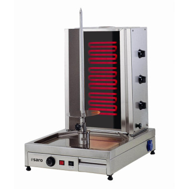 Grill Kebab Électrique - Inox - 40kg - 3 Éléments - 530x650x780mm - Saro  au meilleur prix sur Restock CHR