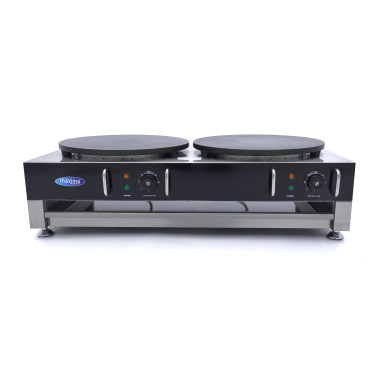 Crêpière double - 2x40cm - Fonte - Thermostat réglable - Maxima  au meilleur prix sur Restock CHR