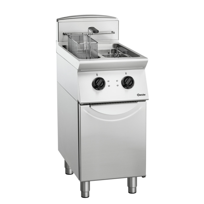 Friteuse 700, L400, 2x8L 14 kW Inox - Bartscher
