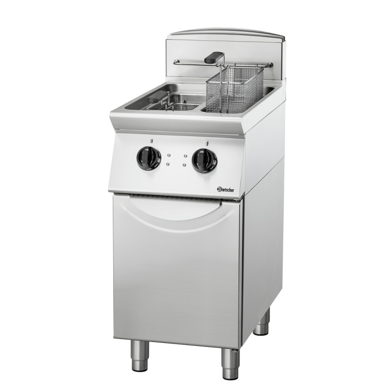Friteuse 700, L400, 2x8L 14 kW Inox - Bartscher