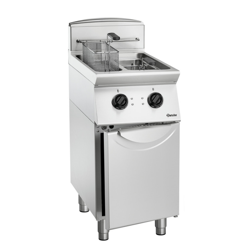 Friteuse 700, L400, 2x8L 14 kW Inox - Bartscher
