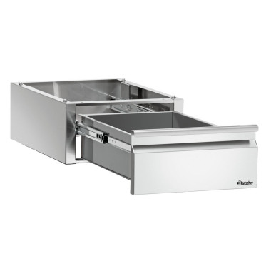Tiroir 1 x GN 1/1 pour tables de tra Inox - Bartscher