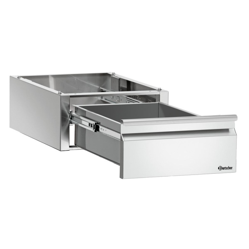 Tiroir 1 x GN 1/1 pour tables de tra Inox - Bartscher