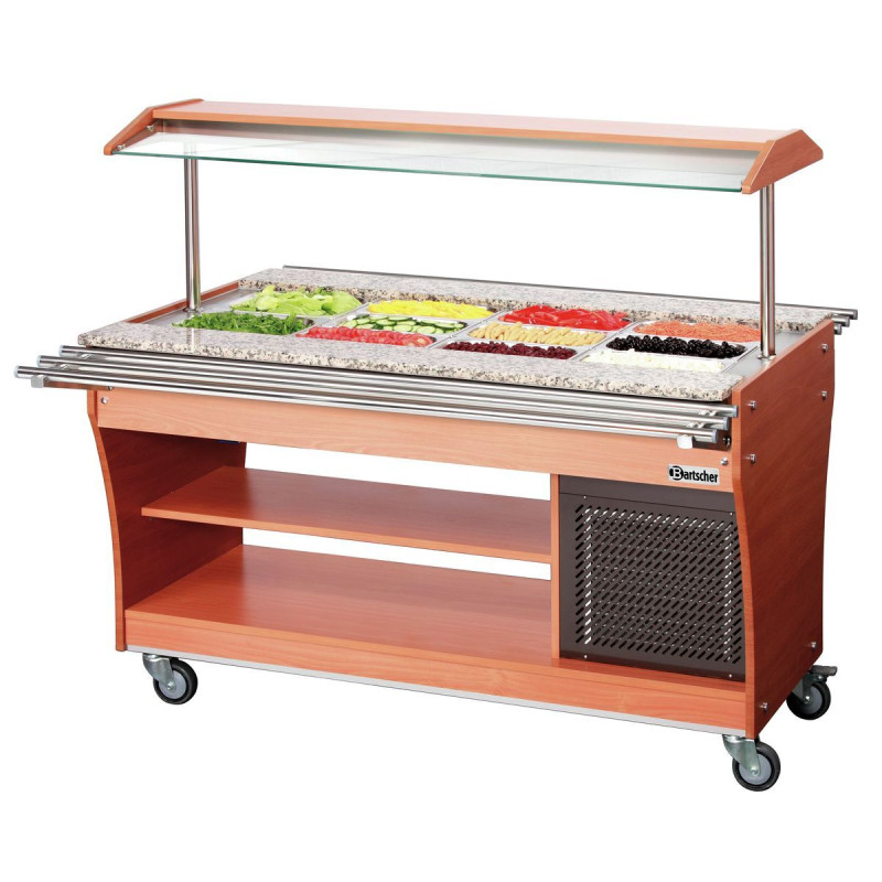 1 glissière plateaux, 4x 1/1 GN Inox - Bartscher