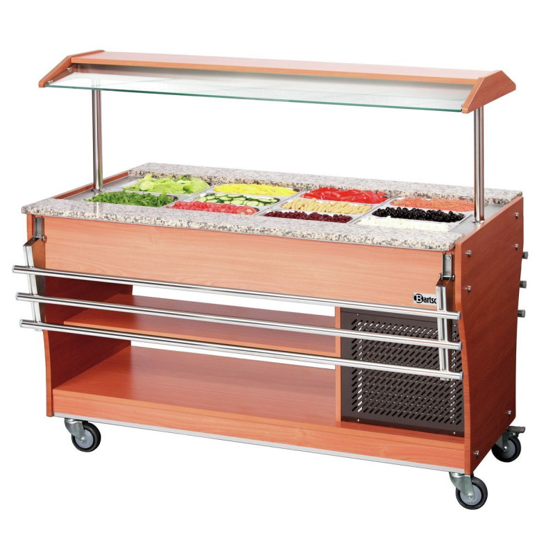 1 glissière plateaux, 4x 1/1 GN Inox - Bartscher