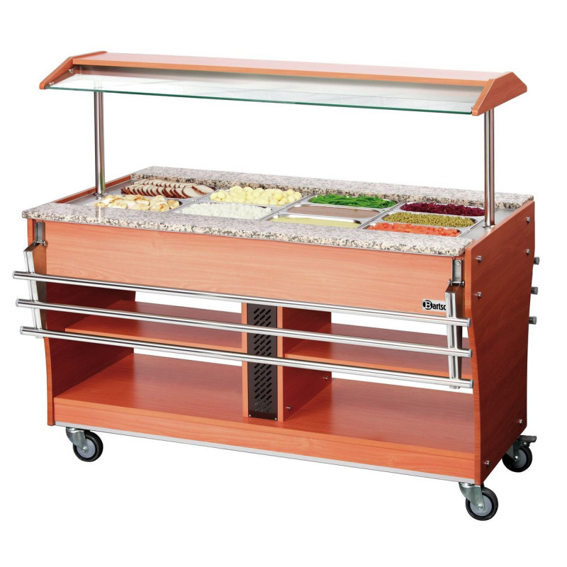 1 glissière plateaux, 4x 1/1 GN Inox - Bartscher