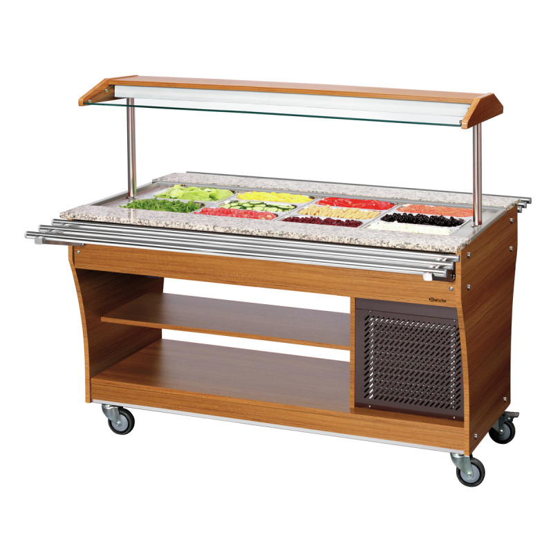 1 glissière plateaux, 4x 1/1 GN Inox - Bartscher