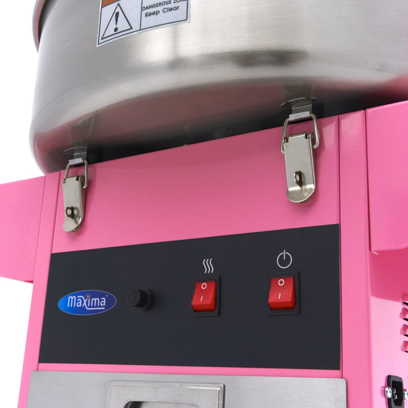 Machine à barbe à papa - diamètre 52cm - Rose - avec chariot - Maxima  au meilleur prix sur Restock CHR