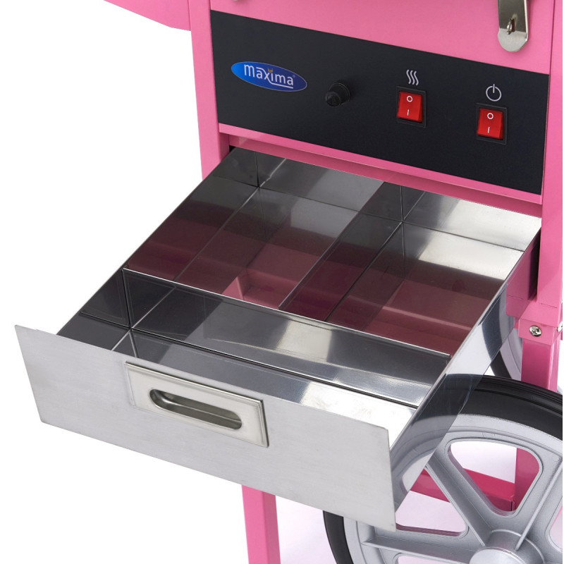 Machine à barbe à papa - diamètre 52cm - Rose - avec chariot - Maxima  au meilleur prix sur Restock CHR
