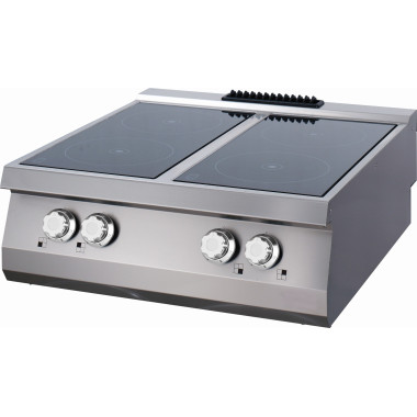 Cuisinière infrarouge - 4 brûleurs - Double unité - Profondeur de 90 cm - Électrique - Maxima  au meilleur prix sur Restock CHR