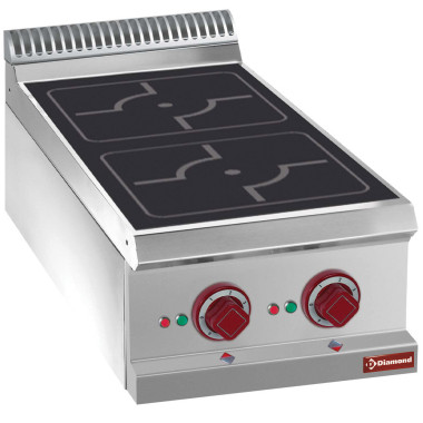 Cuisinière électrique 2 foyers à induction - Diamond  au meilleur prix sur Restock CHR