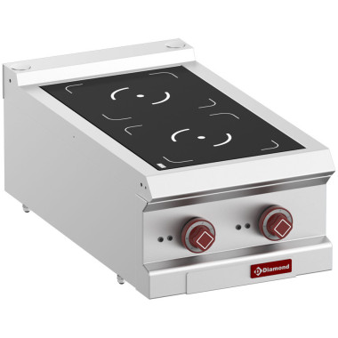 Cuisinière électrique 2 foyers à induction - Diamond  au meilleur prix sur Restock CHR