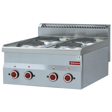 Cuisinière électrique 4 plaques - Diamond  au meilleur prix sur Restock CHR