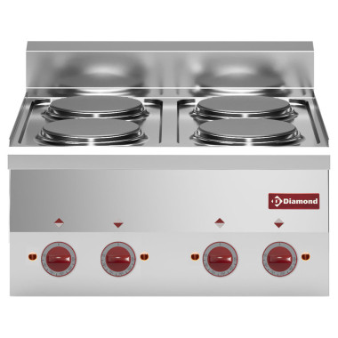 Cuisinière électrique 4 plaques - Diamond  au meilleur prix sur Restock CHR