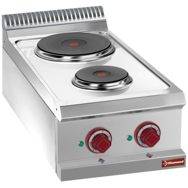 Cuisinière électrique 2 plaques rondes - Diamond  au meilleur prix sur Restock CHR