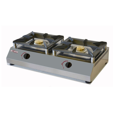 Réchaud de table gaz 2 feux vifs 5 kw - Diverso  au meilleur prix sur Restock CHR