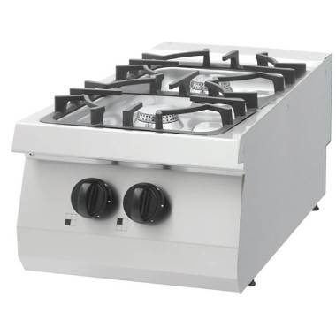 Cuisinière 2 brûleurs - Unité individuelle - Gaz - Maxima  au meilleur prix sur Restock CHR