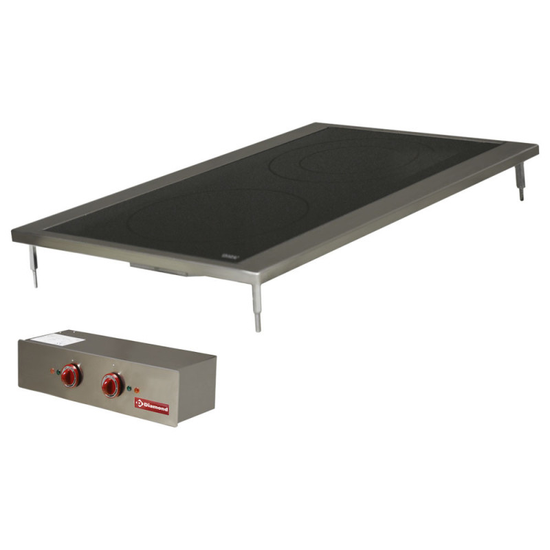 Cuisinière électrique 2 zones vitro encastrable - Diamond  au meilleur prix sur Restock CHR