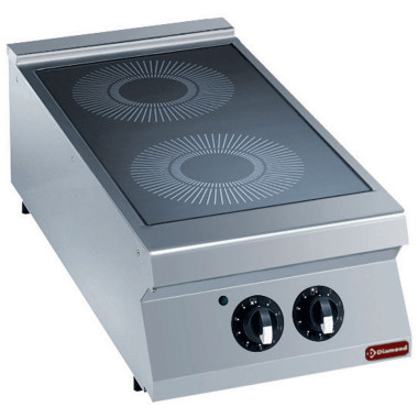Cuisinière électrique vitro. 2 zones - Diamond  au meilleur prix sur Restock CHR