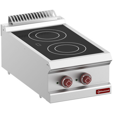 Cuisinière électrique vitro 2 zones - Diamond  au meilleur prix sur Restock CHR
