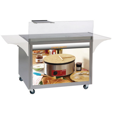 Meuble à crêpes en inox sur roulettes - Diamond  au meilleur prix sur Restock CHR