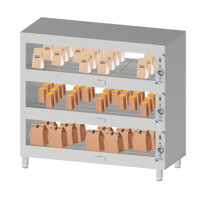 Étagère chauffante  - 120cm - 3 niveaux - 3000W - Casselin  au meilleur prix sur Restock CHR