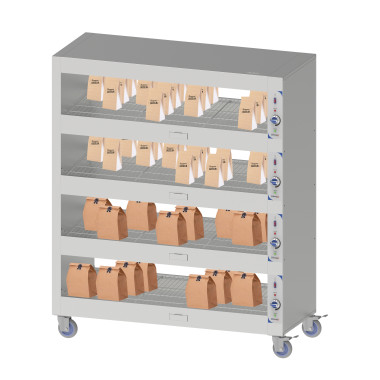Étagère chauffante mobile  - 120cm - 4 niveaux - 4000W - Casselin  au meilleur prix sur Restock CHR