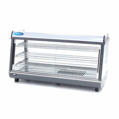Présentoir chauffant pour aliments - 186L - 121,5cm - 3 étagères - Maxima  au meilleur prix sur Restock CHR