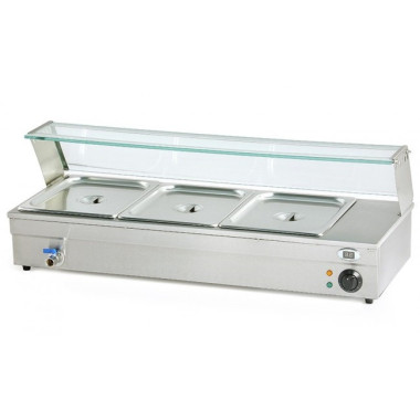 Présentoir Bain-Marie - Comptoir - 3 GN 1/3 - 1000W - Beckers  au meilleur prix sur Restock CHR