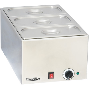 Bain-marie avec 3 bacs GN 1/3 - 1200W - Casselin  au meilleur prix sur Restock CHR