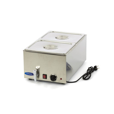 Bain-Marie - avec robinet - incluant 2 sets de bacs GN 1/2 - Électrique - Maxima  au meilleur prix sur Restock CHR