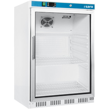 Réfrigérateur vitré compact 129L - Ventilé numérique 3 grilles réglables verrouillable - Saro  au meilleur prix sur Restock CHR