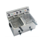 Bac de friture électrique de table - 2 x 8 Litres - 230 V - Sofraca