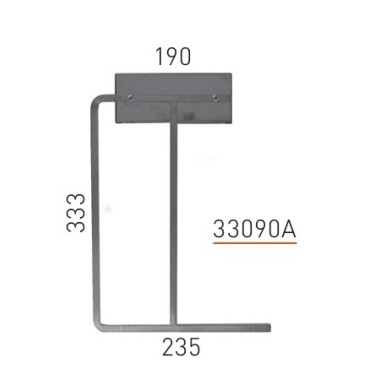 Support rampe - long. 235 mm - Sofraca
