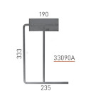 Support rampe - long. 235 mm - Sofraca