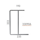 Support rampe - long. 235 mm - Sofraca