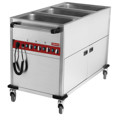 Chariot thermique 3 GN 1/1 -H 150 mm 3 t°. - Diamond  au meilleur prix sur Restock CHR