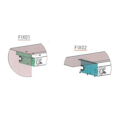 Fixation horizontale rampe - Sofraca