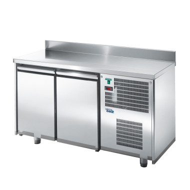 Table snack positive - 2 portes - prof 600 - avec dosseret - long. 1460 mm - Sofraca