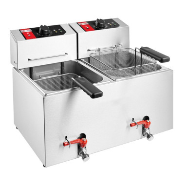Bac de friture de table électrique - 2 cuves - (2 x) 230 - Sofraca