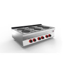 Sofrachef - top 6 plaques rondes - électrique - long. 1200 mm - Sofraca