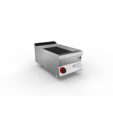 Sofrachef - top plancha électrique 400 chrome lisse - long. 400 mm - Sofraca