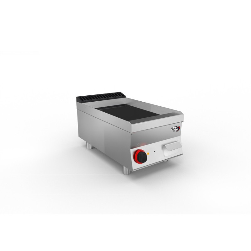 Sofrachef - top plancha électrique 400 chrome lisse - long. 400 mm - Sofraca