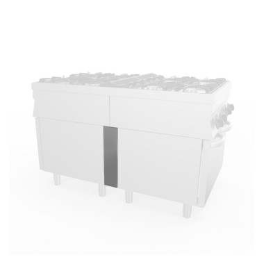 Sofrachef - panneau de fermeture pour armoire technique - bloc de cuisson central - Sofraca
